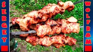 Шашлык в яблочном натуральном уксусе(Shashlik in apple natural cider vinegar)