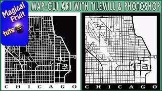 Simulate Cut Maps Art with Photoshop