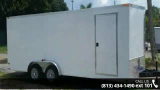 Equipment Trailers - 7x20 Tandem Axle Enclosed Trailer wi...