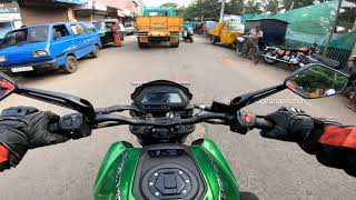 2019 Dominar 400 Pure Exhaust Note / Sound and Ride Raw video