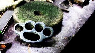 Кастет из алюминия своими руками  Make  brass knuckles from aluminum