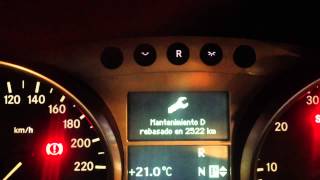 Reset Luz de serviço Mercedes ML