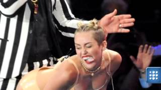 Miley Cyrus na gali MTV VMA "dała ciała". Parada kiczu i złego smaku? [plotek]