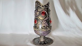 Ваза своими руками из пластиковой бутылки