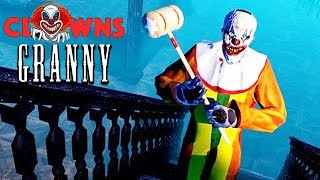 ЗЛОЙ КЛОУН СОСЕД ГРЕННИ - Clown Neighbor Granny Escape