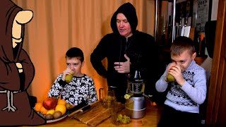Самая Честная и Весёлая Дегустация Соков приготовленных в Соковыжималке RAWMID Vitamin RVJ-02