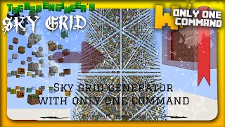 Minecraft - Sky Grid generator with only one command block (1.8)