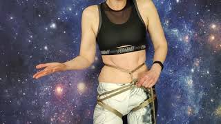 Woven hip harness for suspension bondage
