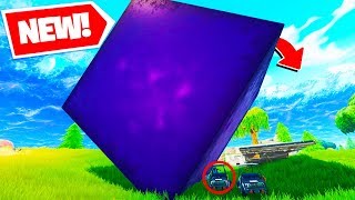 I WAS *CRUSHED* BY THE GIANT CUBE! | Fortnite Battle Royale W/ Lazarbeam