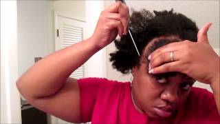 1 Year Legnth Check: Natural Hair Coil Hawk with Organic Root Stimulator Lock and Twist Gel