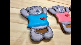 МИЛЫЙ МИШКА ТЕДДИ / РОСПИСЬ ПРЯНИЧКА / РОСПИСЬ ПРЯНИКА ГЛАЗУРЬЮ