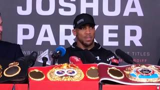 ANTHONY JOSHUA IMMEDIATE POST FIGHT THOUGHTS WITH MEDIA