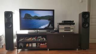 ROKSAN KANDY KA-1 MKIII (LIII) & KD-1 MKIII Q ACOUSTICS 3050 VAN DEN HUL THE WAVE QED XT40