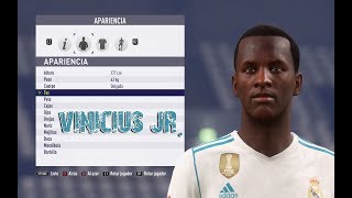 CREACIÓN DE JUGADORES FIFA 18 / VINICIUS JR.