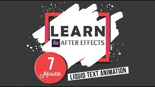 LIQUID TEXT ANIMATION | AFTER EFFECTS TUTORIAL
