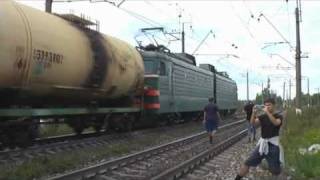 ВЛ10У-569 с грузовым поездом, ст. Кубинка-1