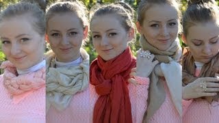 5 разных способов завязать шарф