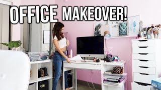 RE-DOING MY OFFICE!! Office Makeover!!