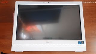 MSI AP200 XXXRU ( MS-AA75 ) разборка , замена термопасты