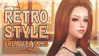 The sims 4 : CAS 【Retro style】 sunmi's look collab /w  Z.E.T SIMMER