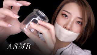 ASMR Gentle Slow Tapping w/ mouth taped no talking