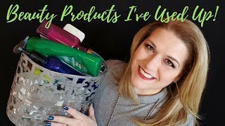 EMPTIES!  Beauty and Makeup Products I've Used Up!  Mature Beauty Over 40