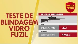 Vidro Blindado - Blindagem - Teste de Blindagem - Fuzil 223