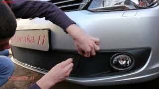 Защита радиатора для VolksWagen Touran с 2011г.в. (Черная) - strelka11.ru