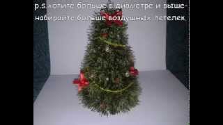 .ne,как связать ёлочку травкой крючком