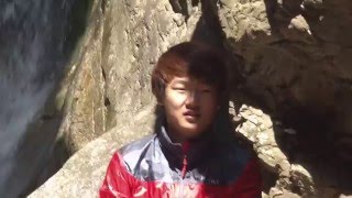 강원도 삼악산 등선폭포에 위치한 비선당 기도터.