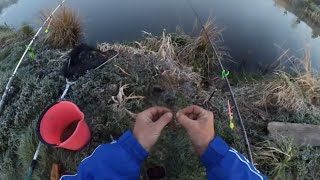 ЛОВЛЯ КАРПА ВЕСНОЙ ловля карпа НА ЧЕРВЯ   замерзли удилища и катушки