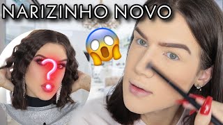ME MAQUIANDO PRIMEIRA VEZ COM NARIZ NOVO | Vini Freire