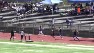 T Rios - VarB 300m H at OC Champs 4-26-14 - Los Alamitos Boys