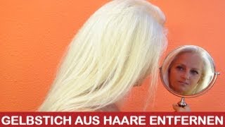 Gelbstich entfernen | Platinblonde Haare Tipps für Blondierung und Graue Haare