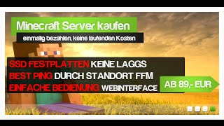 Minecraft Server kaufen nicht mieten