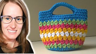 Cluster Stitch Bag Crochet Tutorial - Idea's for hat