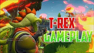 *NEW* LEGENDARY T-REX GAMEPLAY in Fortnite: Battle Royale!