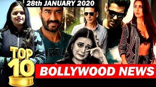 Top 10 Bollywood News | 28th Jan 2020  |  Radhe, Sooryavanshi Teaser, Maidaan