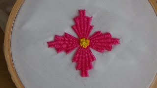 Hand Embroidery: Kadai kamal Stitch (Flowers)