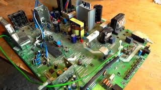 Ремонт телевизора TOSHIBA 21CZ4RU. Не включатся в рабочий режим. Курсы телемапстеров.