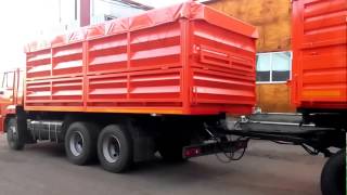 КамАЗ сельхозник (Е4) самовал с прицепом зерновоз