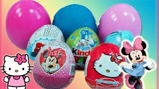 Frozen Play Doh Spiderman Peppa Pig Kinder Surprise Eggs Hello Kitty egg