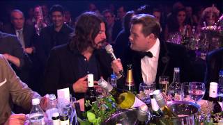 Dave Grohl Talks To James Corden | BRITs 2013