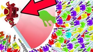1 HUGE SAMURAI VS 1000 DANGEROUS GOONS! (Better Version Swordz.io) (Goons.io World record
