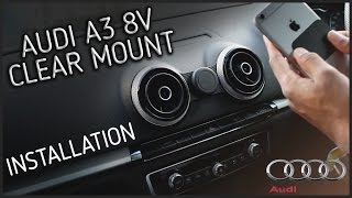 Clear Mount Magnetic Phone Holder - Audi A3 8V 2013+ INSTALL!