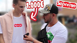 DAS 1.000€ SUPREME X LOUIS VUITTON T-SHIRT ??? |WIE VIEL IST DEIN OUTFIT WERT?|STREET UMFRAGE|MAHAN