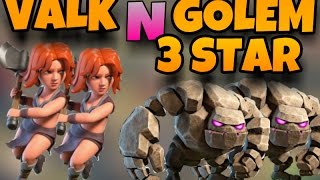 CLASH OF CLANS 3 STAR TH10 WITH VALK AND GOLEM