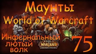 Маунты World of Warcraft # 75 [Инфернальный лютый волк]