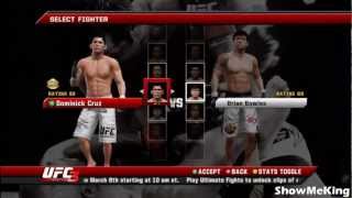 UFC Undisputed 3: Bantamweight Division Roster - Championship Experience and Overall Rating