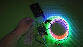 Светодиодная RGB лента ws2812b Neopixel подключение к Arduino